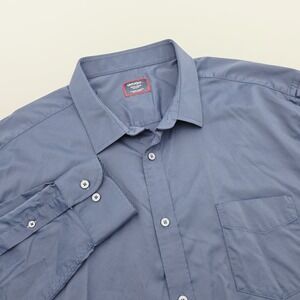 UNTUCKit Shirt Men's 3XL Regular Navy Blue Gironde Button Up Performance Stretch